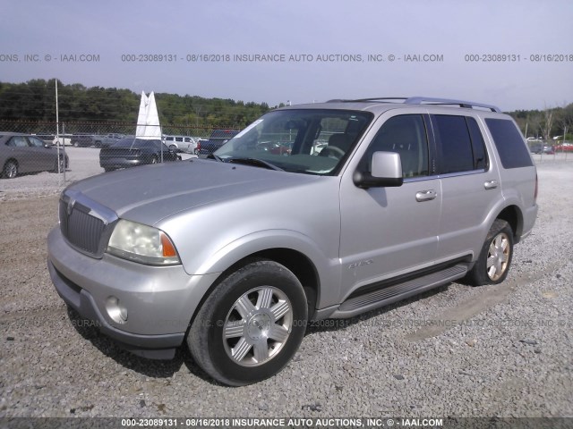 5LMEU78H23ZJ14085 - 2003 LINCOLN AVIATOR SILVER photo 2