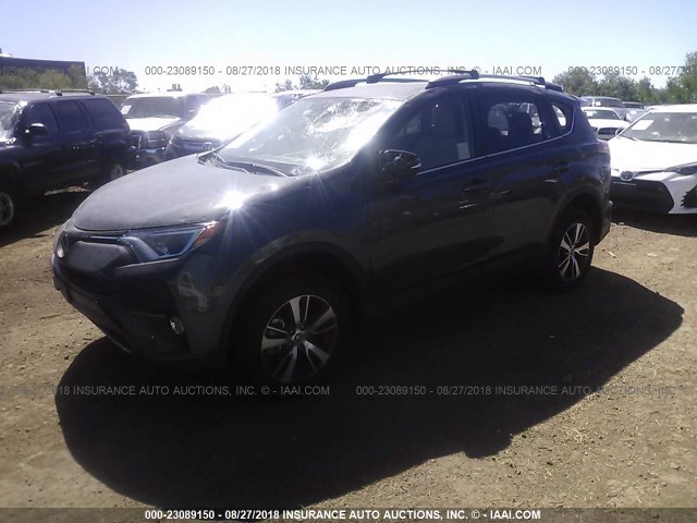 2T3WFREV0JW419206 - 2018 TOYOTA RAV4 ADVENTURE/XLE 灰色 照片 2