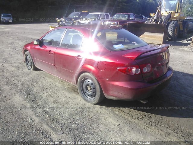 1YVFP80D745N25115 - 2004 MAZDA 6 S MAROON photo 3