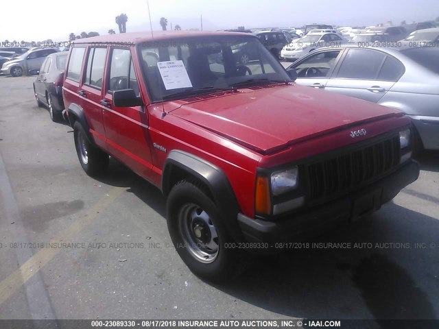 1J4FT28S4SL559100 - 1995 JEEP CHEROKEE SE RED photo 1