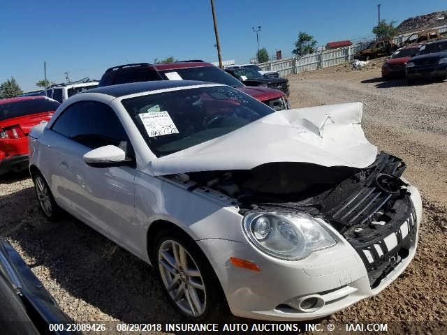 WVWFA71F59V023258 - 2009 VOLKSWAGEN EOS LUX Білий фото 1