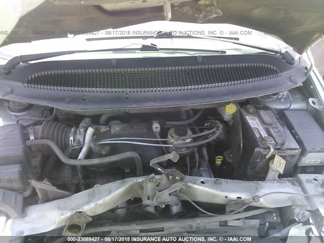 1D4GP25R74B562830 - 2004 DODGE CARAVAN SE SILVER photo 10