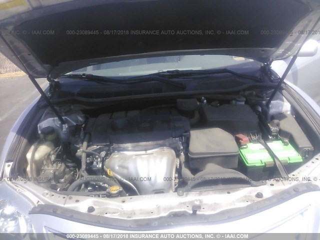 4T4BF3EK9BR135462 - 2011 TOYOTA CAMRY SE/LE/XLE ვერცხლისფერი ფოტო 10
