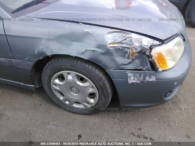 4S3BH635527310473 - 2002 SUBARU LEGACY L GREEN photo 6