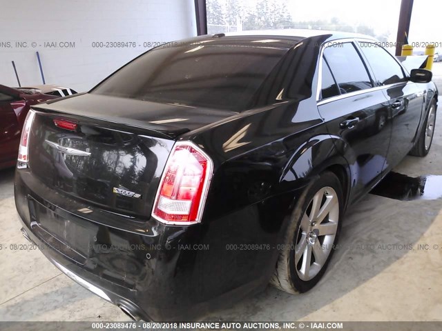 2C3CCAFJXCH800481 - 2012 CHRYSLER 300 SRT-8 BLACK photo 4