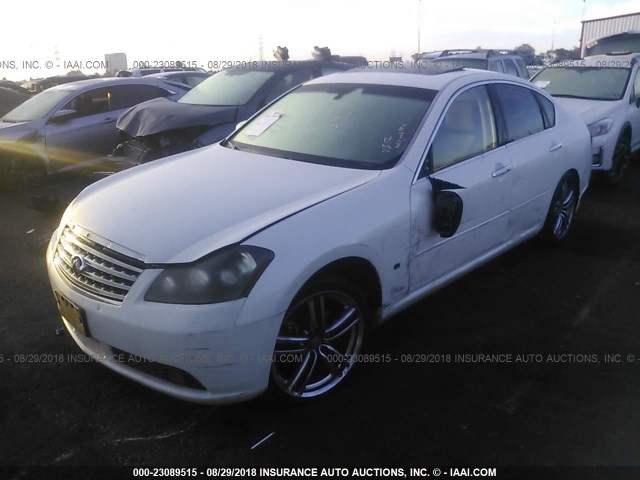 JNKAY01E26M105436 - 2006 INFINITI M35 SPORT WHITE photo 2