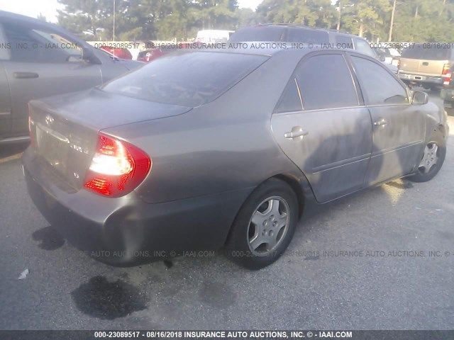 4T1BF32K33U548736 - 2003 TOYOTA CAMRY LE/XLE/SE Сұр фото 4
