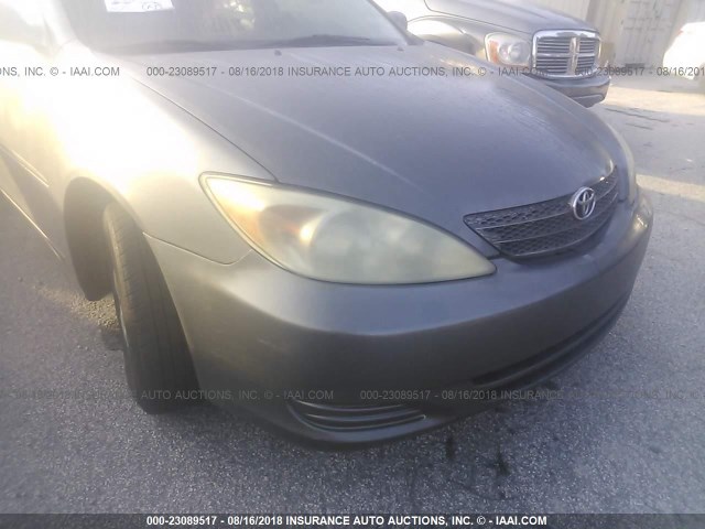 4T1BF32K33U548736 - 2003 TOYOTA CAMRY LE/XLE/SE Сұр фото 6