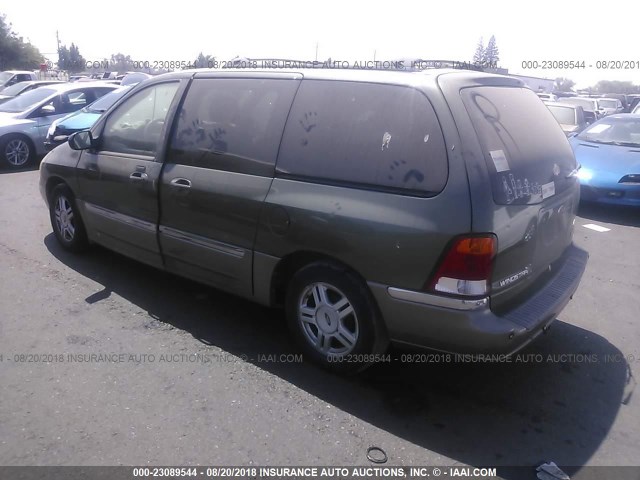 2FMDA53432BA03255 - 2002 FORD WINDSTAR SEL GREEN photo 3