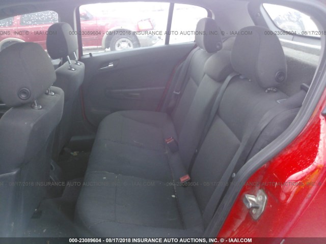 W08AR671285099245 - 2008 SATURN ASTRA XE RED photo 8