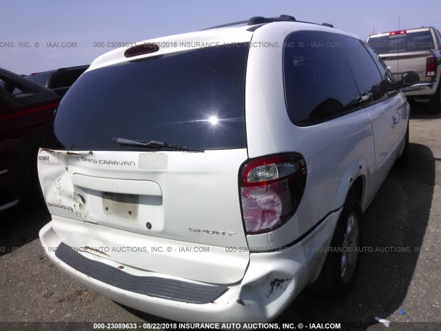 2D4GP44L43R244219 - 2003 DODGE GRAND CARAVAN SPORT WHITE photo 4