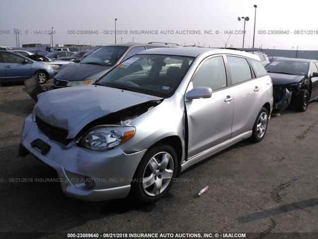 2T1KR32E47C628703 - 2007 TOYOTA COROLLA MATRIX XR SILVER photo 2