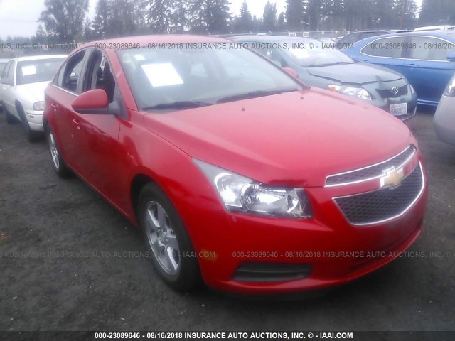 1G1PC5SB9E7382831 - 2014 CHEVROLET CRUZE LT RED photo 1