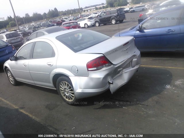 1C3EL56R34N313332 - 2004 CHRYSLER SEBRING LXI SILVER photo 3