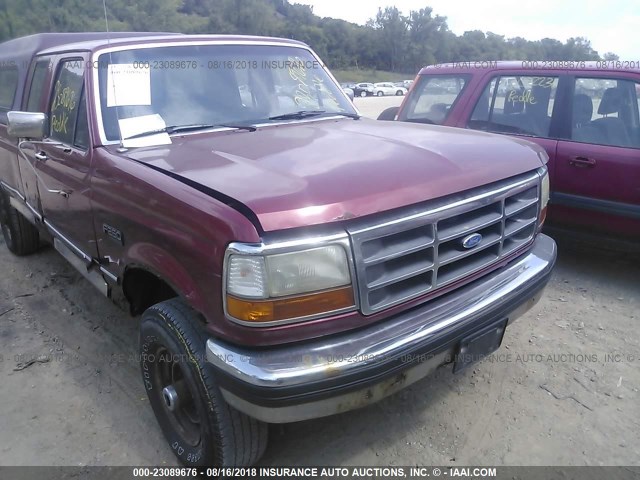 1FTHX26G0PKB72252 - 1993 FORD F250 RED photo 6