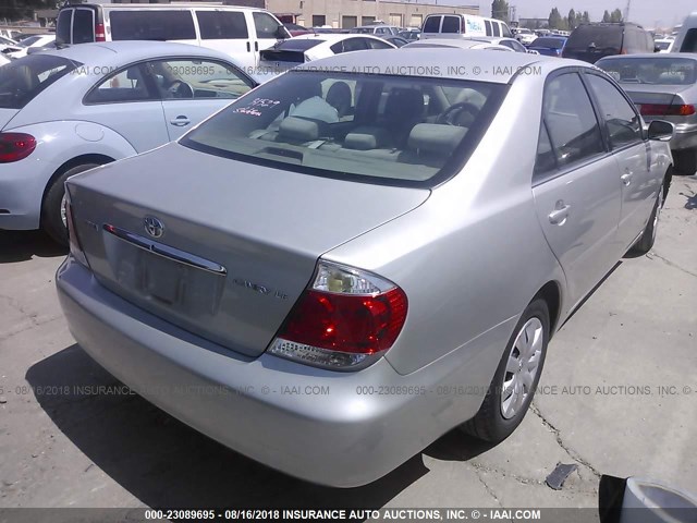 4T1BE30K65U557522 - 2005 TOYOTA CAMRY LE/XLE/SE 银色 照片 4