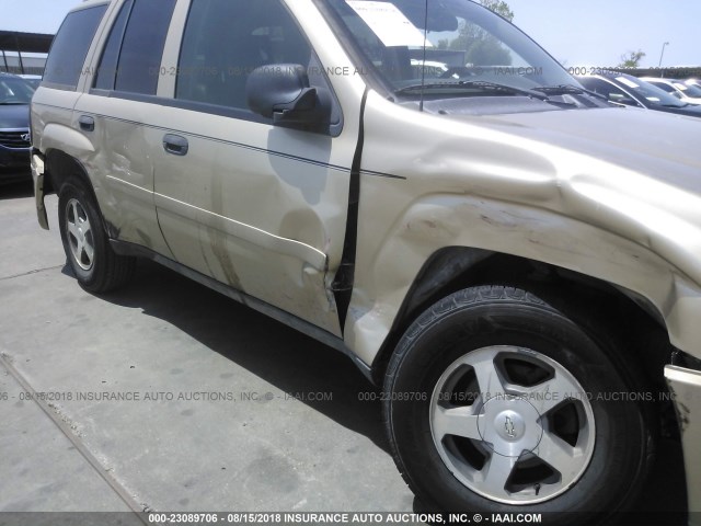 1GNDS13S562207969 - 2006 CHEVROLET TRAILBLAZER LS/LT GOLD photo 6