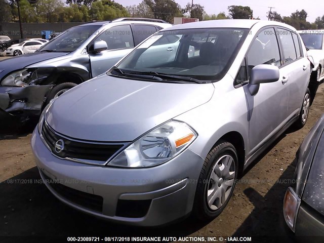 3N1BC1CP1AL463979 - 2010 NISSAN VERSA S/SL SILVER photo 2