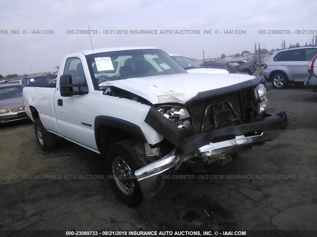 1GCHC24U34E264356 - 2004 CHEVROLET SILVERADO C2500 HEAVY DUTY WHITE photo 1