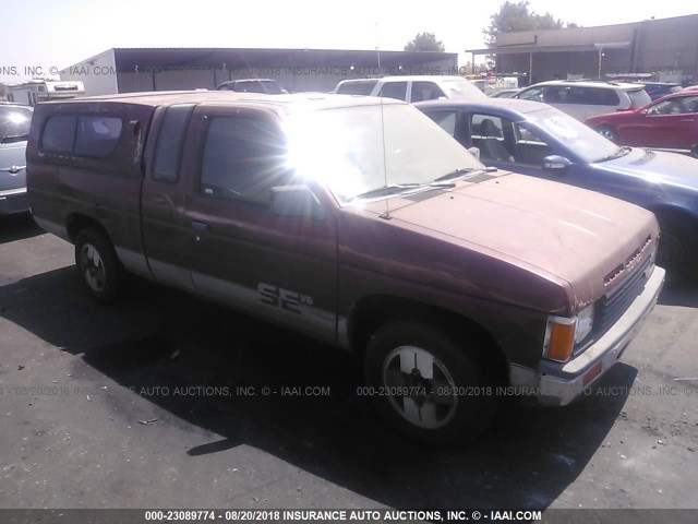 JN6HD16S1GW001572 - 1986 NISSAN D21 KING CAB MAROON photo 1