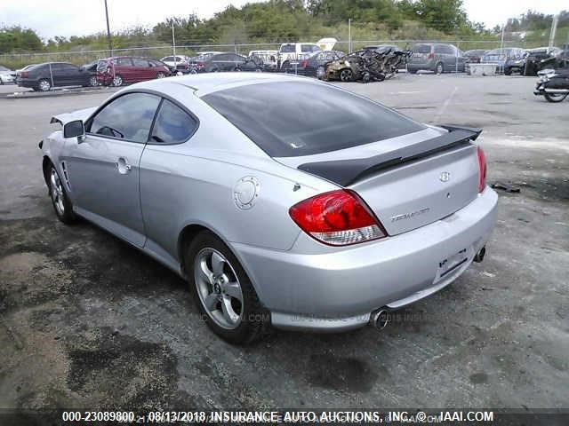 KMHHM65DX6U198363 - 2006 HYUNDAI TIBURON GS SILVER photo 3