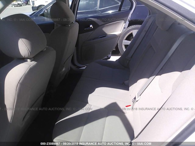 3FADP0L35CR197258 - 2012 FORD FUSION HYBRID WHITE photo 8