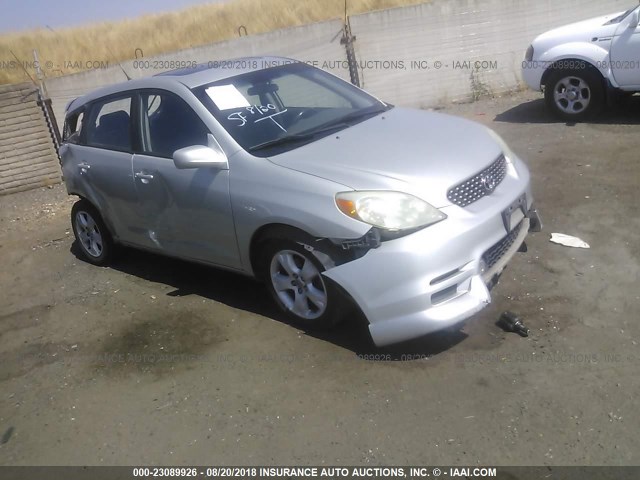 2T1KR32E93C121080 - 2003 TOYOTA COROLLA MATRIX XR SILVER photo 1
