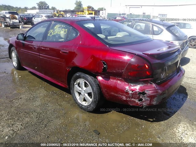 2G2WP552071226023 - 2007 PONTIAC GRAND PRIX RED photo 3