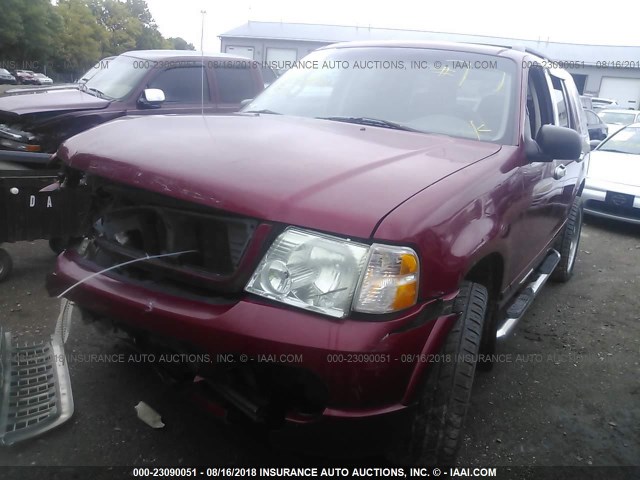 1FMZU72K73UB62753 - 2003 FORD EXPLORER XLS/XLS SPORT RED photo 2