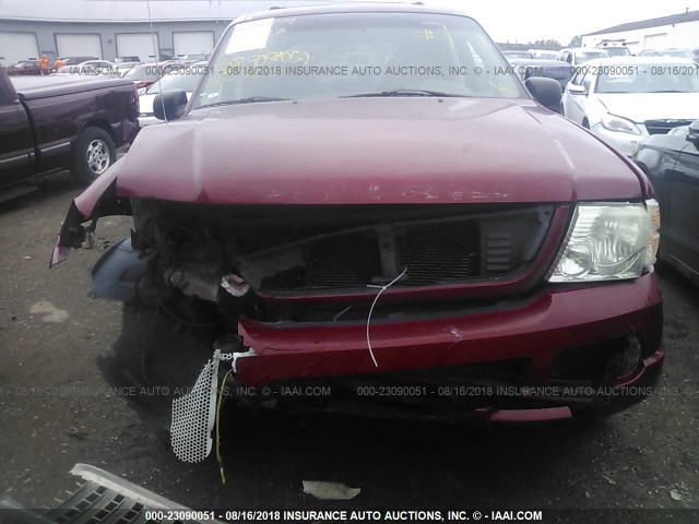 1FMZU72K73UB62753 - 2003 FORD EXPLORER XLS/XLS SPORT RED photo 6