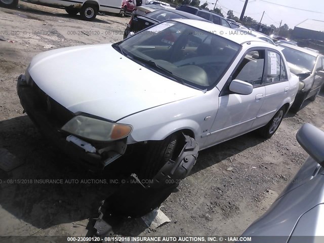 JM1BJ225430212883 - 2003 MAZDA PROTEGE DX/LX/ES WHITE photo 2