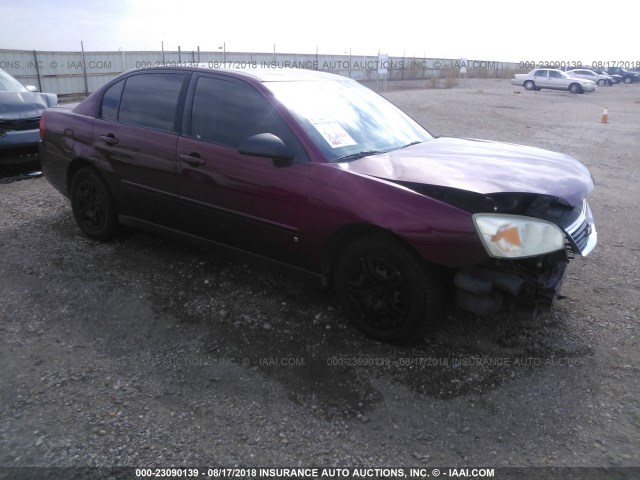 1G1ZS58F87F101410 - 2007 CHEVROLET MALIBU LS Tünd qırmızı foto 1