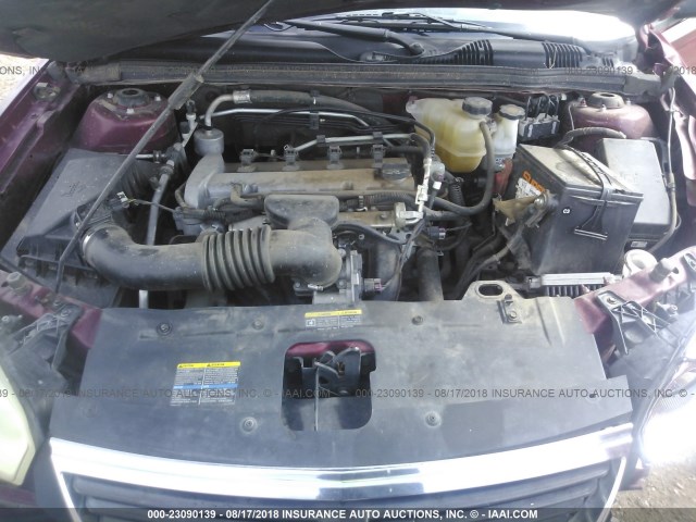 1G1ZS58F87F101410 - 2007 CHEVROLET MALIBU LS Tünd qırmızı foto 10