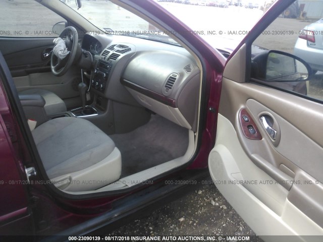 1G1ZS58F87F101410 - 2007 CHEVROLET MALIBU LS Tünd qırmızı foto 5