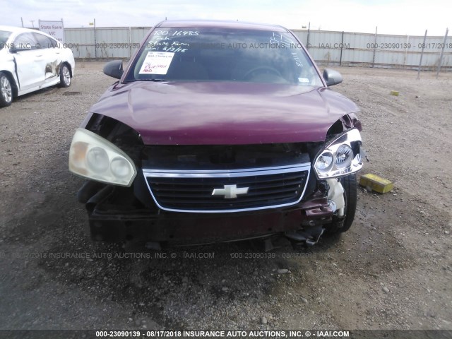 1G1ZS58F87F101410 - 2007 CHEVROLET MALIBU LS Tünd qırmızı foto 6