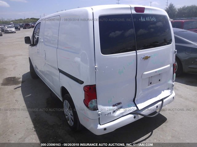 3N63M0ZNXFK702163 - 2015 CHEVROLET CITY EXPRESS LT WHITE photo 3