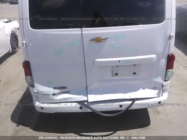 3N63M0ZNXFK702163 - 2015 CHEVROLET CITY EXPRESS LT WHITE photo 6