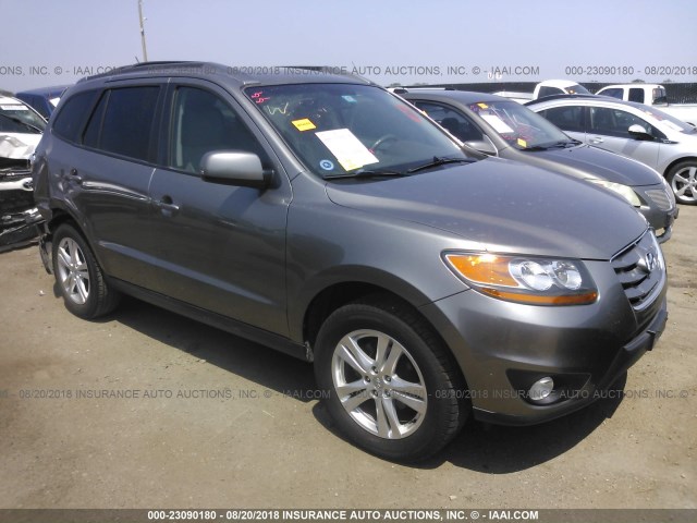 5XYZH4AG0BG085860 - 2011 HYUNDAI SANTA FE SE GRAY photo 1