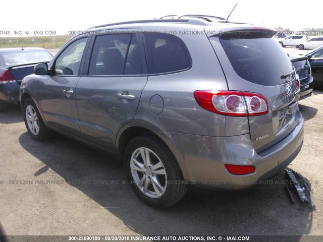 5XYZH4AG0BG085860 - 2011 HYUNDAI SANTA FE SE GRAY photo 3