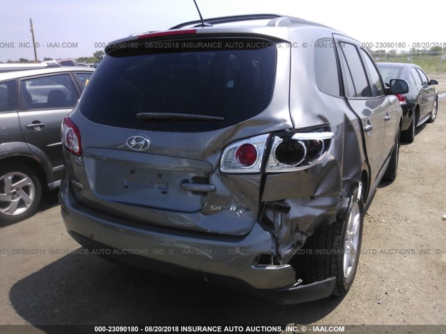 5XYZH4AG0BG085860 - 2011 HYUNDAI SANTA FE SE GRAY photo 6