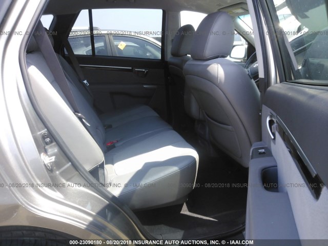 5XYZH4AG0BG085860 - 2011 HYUNDAI SANTA FE SE GRAY photo 8