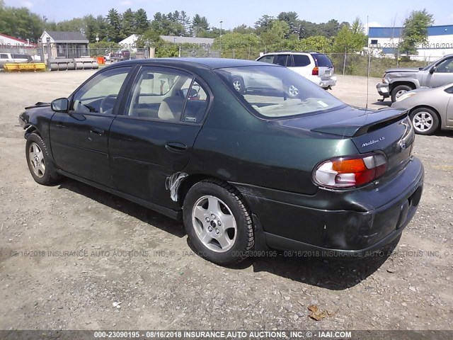 1G1NE52J72M619032 - 2002 CHEVROLET MALIBU LS Жасыл фото 3