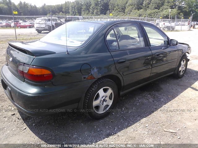 1G1NE52J72M619032 - 2002 CHEVROLET MALIBU LS Жасыл фото 4