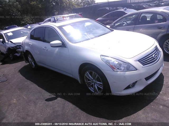 JN1CV6AR7DM767117 - 2013 INFINITI G37 WHITE photo 1