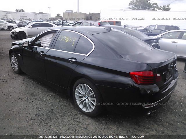 WBA5A7C53ED616940 - 2014 BMW 528 XI BLACK photo 3