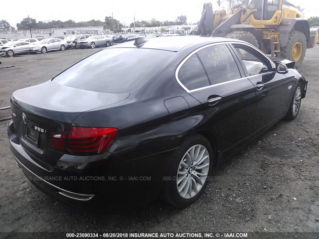 WBA5A7C53ED616940 - 2014 BMW 528 XI BLACK photo 4