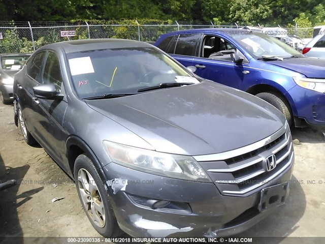 5J6TF2H56AL001445 - 2010 HONDA ACCORD CROSSTOUR EXL GRAY photo 1