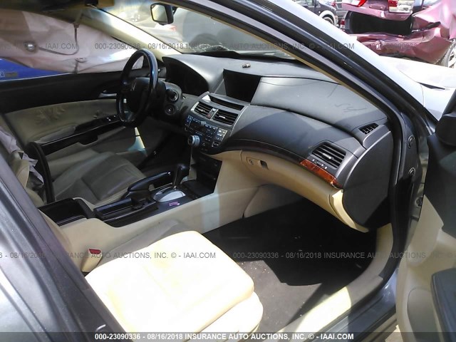 5J6TF2H56AL001445 - 2010 HONDA ACCORD CROSSTOUR EXL GRAY photo 5