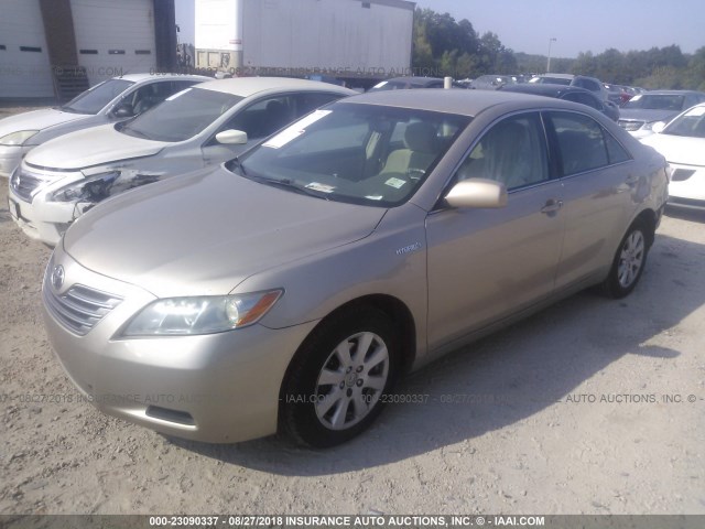 4T1BB46K79U102139 - 2009 TOYOTA CAMRY HYBRID GOLD photo 2