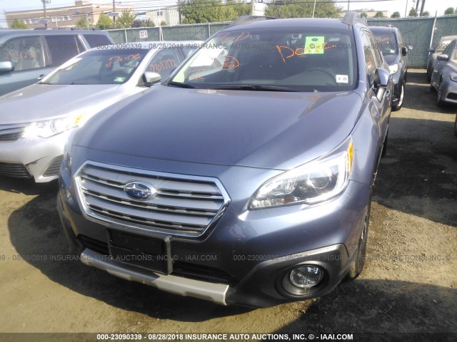 4S4BSENC6G3202347 - 2016 SUBARU OUTBACK 3.6R LIMITED BLUE photo 6
